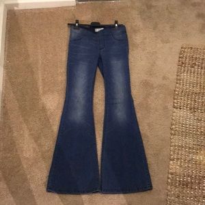 Free People Petite Flare Jeans